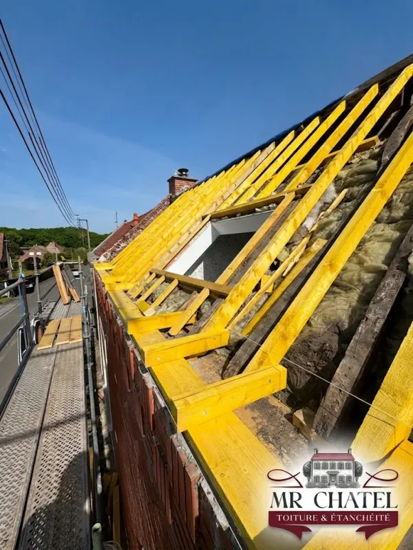 Réalisation toiture MR Chatel — chantier 1 à Lille
